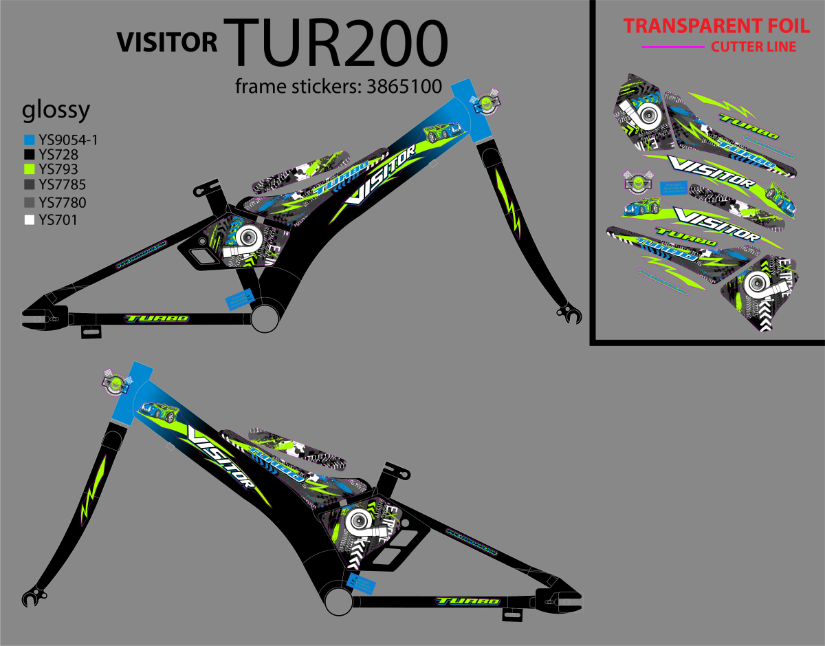 TUR200 20 RAM ZA DECIJI B. TURBO CRNO PLAVI 2021 @@